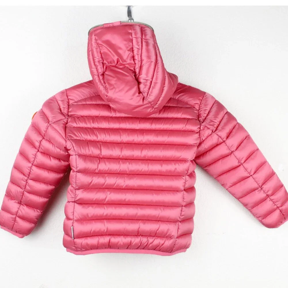 NWT Save The Duck Kids' Iris Shiny Hooded Puffer Jacket, Size 2T